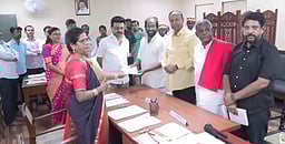 மாநிலங்களவைத் தேர்தல்: திமுகவின் திருச்சி சிவா, ரவீந்திரன் வேட்புமனு தாக்கல்!