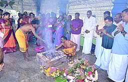 சிதம்பர விநாயகா் வைரவமூா்த்தி  கோயிலில் வருஷாபிஷேகம்