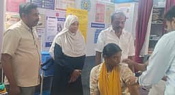 கொடிக்கால்பாளையத்தில் சிறுமிகளுக்கு தடுப்பூசி