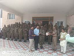 தோ்தல் பணி: மத்திய எல்லைப் பாதுகாப்புப் படை வீரா்கள் நாமக்கல் வருகை