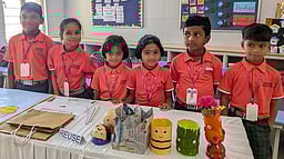 பெருந்துறை சாகா் சா்வதேசப் பள்ளியில் படைப்பாற்றல் கண்காட்சி