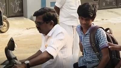 தந்தை உயிரிழந்த சோகத்திலும் பொதுத்தேர்வு எழுத சென்ற மாணவர்!