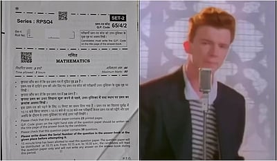 சிபிஎஸ்இ 12-ஆம் வகுப்பு கணித வினாத்தாள் ‘க்யூஆர்’ குறியீட்டில் பிரிட்டன் இசை விடியோ!
மாணவா்கள் அதிா்ச்சி!!