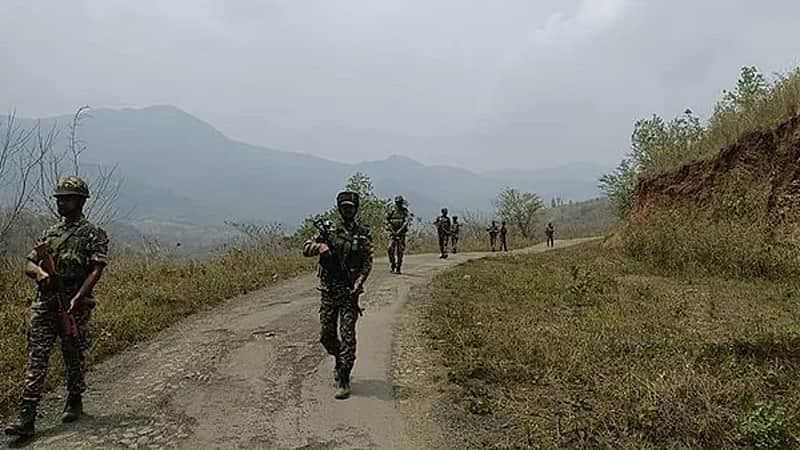 Soldiers on border security duty