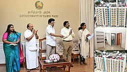 புதிய சமத்துவபுரம், அடுக்குமாடிக் குடியிருப்புகள்: முதல்வர் மு.க. ஸ்டாலின் திறந்து வைத்தாா்