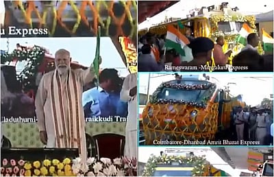 தமிழ்நாட்டிற்கு புதிதாக 5 ரயில் சேவைகளைத் தொடக்கி வைத்தார் பிரதமர் மோடி!