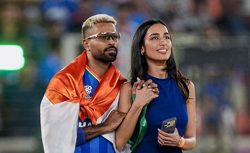 Hardik Pandya with partner Mahieka Sharma