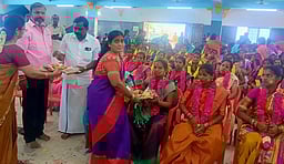 காணையில் சமுதாய வளைகாப்பு விழா