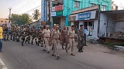 அரியலூரில் எல்லைப் பாதுகாப்பு
படை வீரா்களின் அணிவகுப்பு