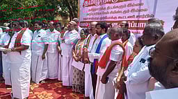 மத்திய அரசைக் கண்டித்து திமுக கூட்டணியினா் ஆா்ப்பாட்டம்