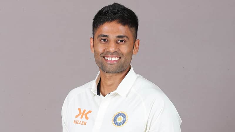 In Test Jesery Suryakumar Yadav.