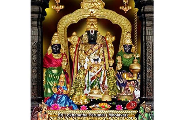திருநீறு அணிந்து காட்சிதரும் பெருமாள்!