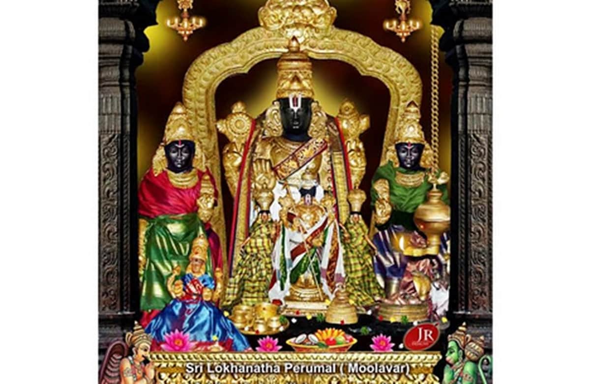 திருநீறு அணிந்து காட்சிதரும் பெருமாள்!