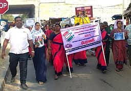 100%  வாக்குப்பதிவுக்கு 
விழிப்புணா்வுப் பேரணி
