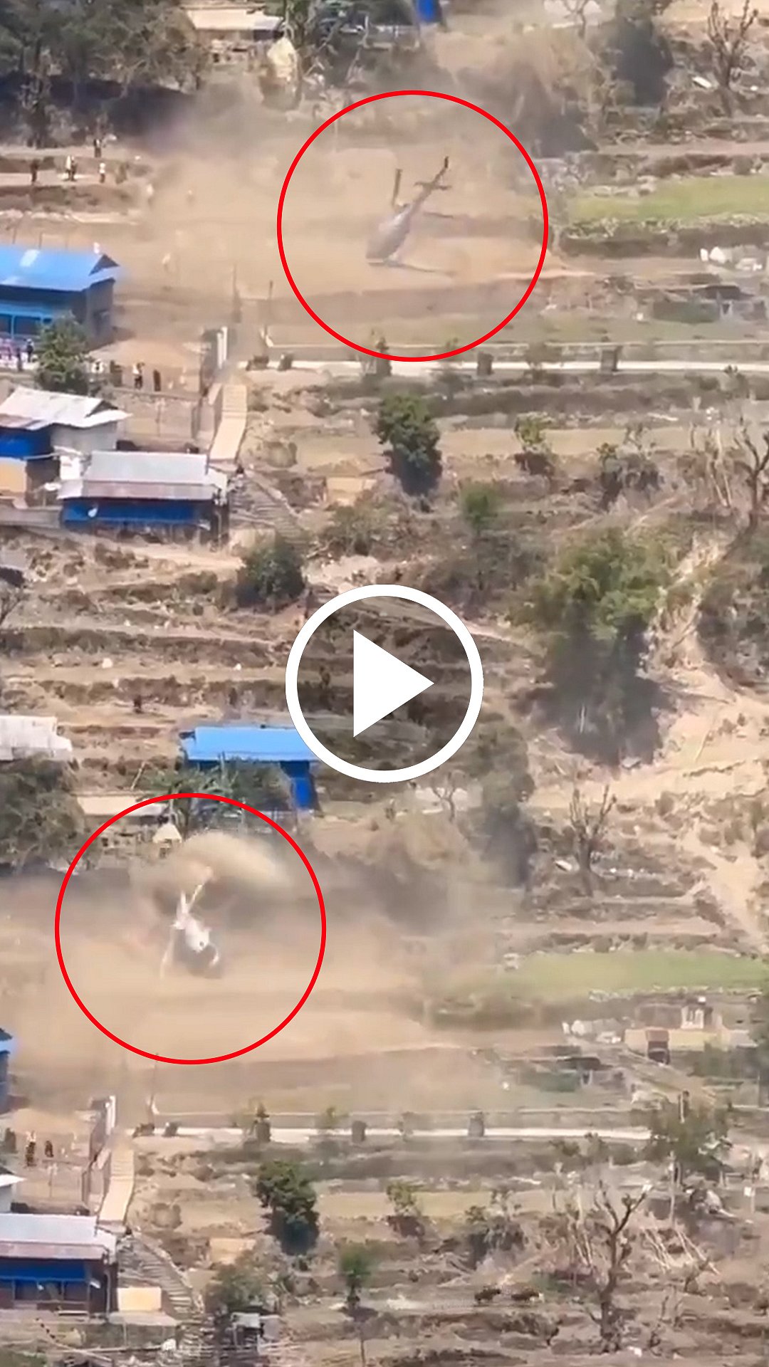 தரையிறங்கும்போது விபத்துக்குள்ளான ஹெலிகாப்டர்! பயணிகள் 6 பேர் உயிர்தப்பினர்! | Nepal