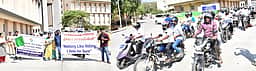 100 சதவீதம் வாக்குப்பதிவை வலியுறுத்தி பேரணி