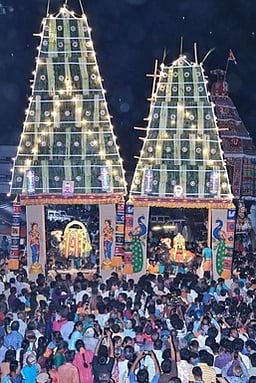 திருவானைக்காவல் கோயிலில் இன்று பங்குனித் தேரோட்டம்