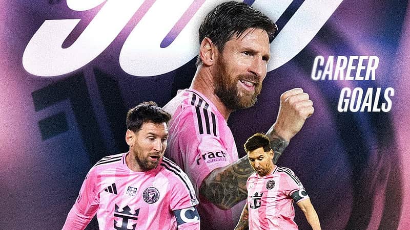Messi Poster for 900 Goals, MLS out