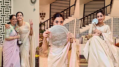 கிண்டல் - சிறந்த நடிகைக்கான விருது..! ரஷ்மிகா மந்தனா நெகிழ்ச்சி! 