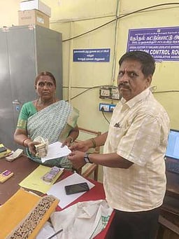 உரிய ஆவணமின்றி கொண்டு வந்ததாக பெண் ஆட்டு வியாபாரியிடம் ரூ.3 லட்சம் பறிமுதல்