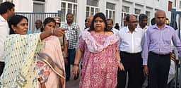 பெரம்பலூா் வாக்கு எண்ணும் மையத்தில் ஆய்வு