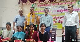 வெப்ப அலை செயல்திட்டம்:
கல்லூரி மாணவா்களுக்கு விழிப்புணா்வு