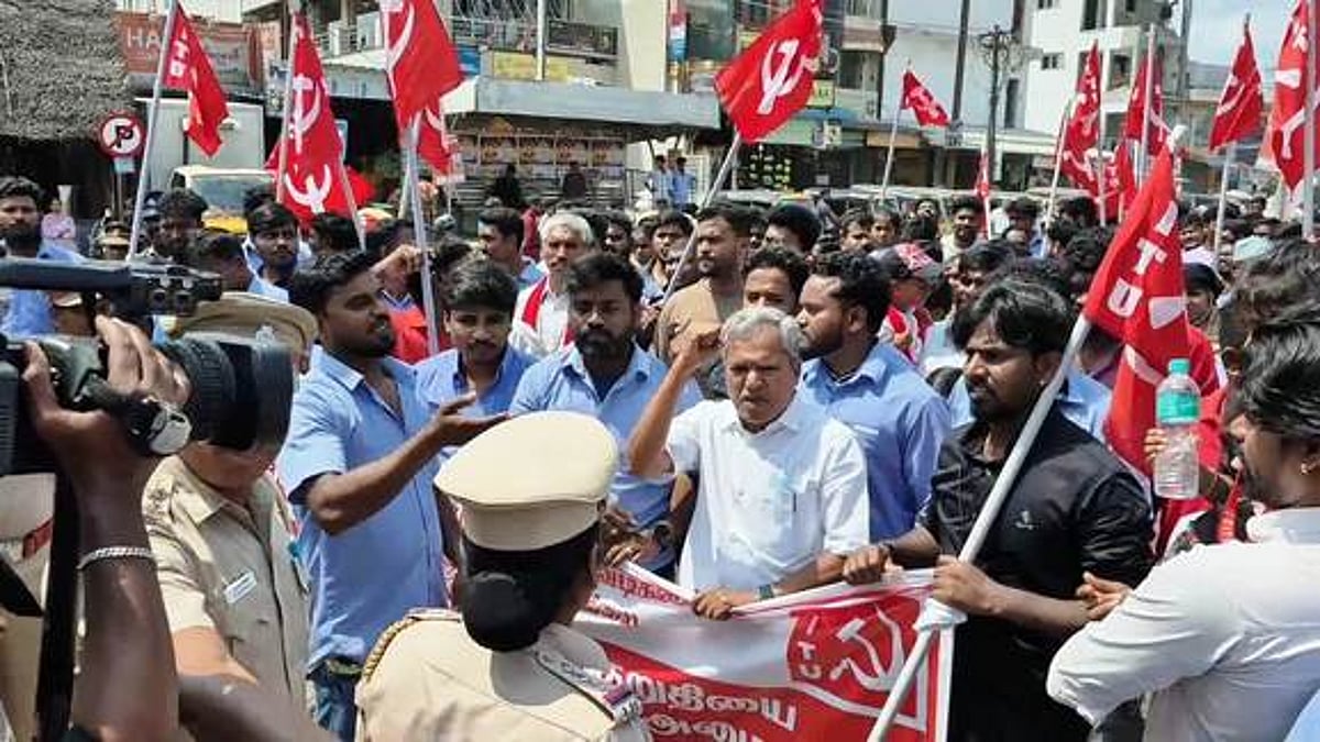 தலைமைச் செயலகம் நோக்கி நடைப்பயணம்: 500 போ் கைது