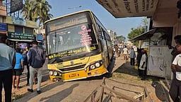 ஓட்டுநா் மயக்கம்: விபத்துக்குள்ளான அரசுப் பேருந்து