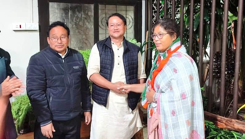 Assam minister Nandita Garlosa joins Congress