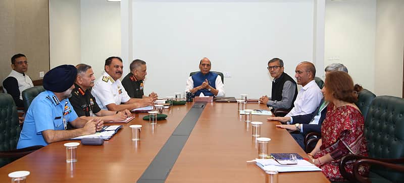 Iran war: Rajnath Singh chairs a review meeting with CDS, three service chiefs