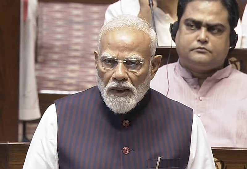 PM Narendra Modi in Rajya Sabha