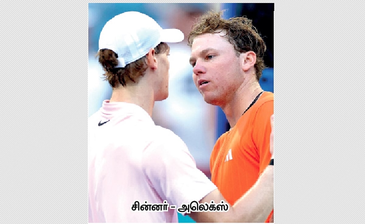 சின்னா், ஸ்வெரெவ் முன்னேற்றம்