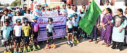நூறு சதவீத வாக்குப் பதிவை வலியுறுத்தி ரோலா் ஸ்கேட்டிங்