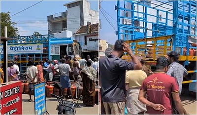 கோவையில் சிலிண்டர் லாரியைச் சிறைப்பிடித்த மக்கள்!