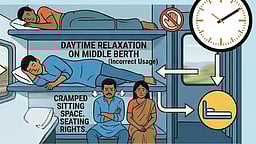 ஸ்லீப்பர் ரயிலில் செல்வோர் கவனிக்க.. நடுப் படுக்கையை பயன்படுத்த ரயில்வே விதிமுறை!