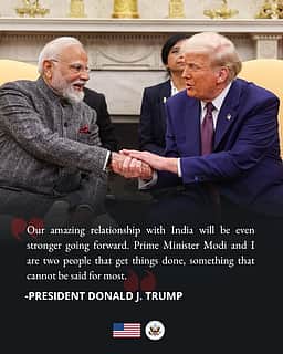 காரியங்களை சிறப்பாகச் செய்து முடிப்பவா் மோடி! அமெரிக்க அதிபா் டிரம்ப் புகழாரம்