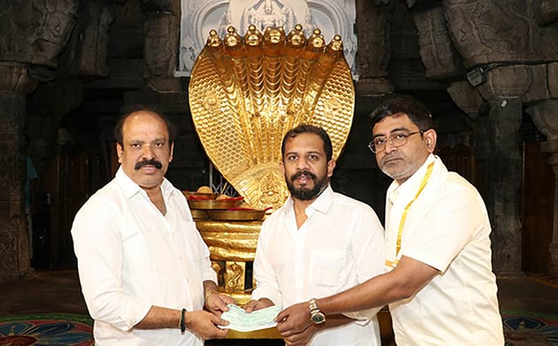 DONATION OF RS. 1.01 CRORE TO TTD