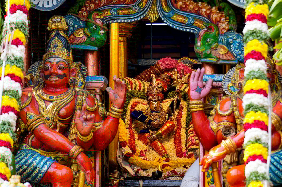 சென்னை மயிலாப்பூர் 'கபாலீஸ்வரர் கோயிலின்' பங்குனி பெருவிழாவை முன்னிட்டு, வருடாந்திர தேரோட்டத் திருவிழாவின் போது வலம் வரும் ஸ்ரீ கபாலீஸ்வரர் கோயிலின் பிரசித்தி பெற்ற தேர்.