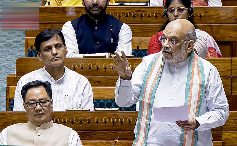 Union Home Minister Amit Shah in the Lok Sabha