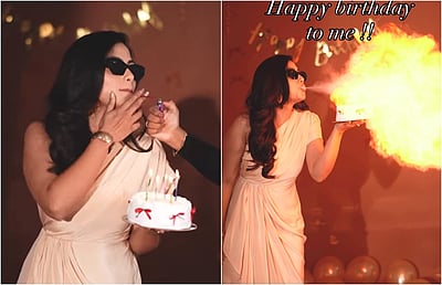சாகசம் செய்து பிறந்த நாள் கொண்டாடிய நடிகை மதுமிதா!