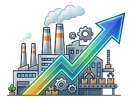 பிப்ரவரி தொழில் துறை உற்பத்தி 5.2%! உற்பத்தித் துறை அபாரம்