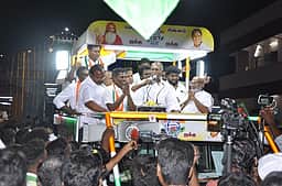 புதுச்சேரியின் வளா்ச்சியை வீணடித்தது காங்கிரஸ் ஆட்சி: முதல்வா் ரங்கசாமி பிரசாரம்