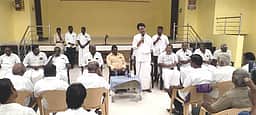 பொன்னமராவதியில் தொழிற்பேட்டை அமைக்கப்படும்: திருமயம் அதிமுக வேட்பாளா் பி.கே. வைரமுத்து