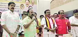 திமுக கூட்டணிக் கட்சி வேட்பாளா் அறிமுகக் கூட்டம்