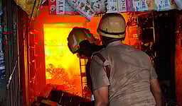 மணப்பாறை புத்தக விற்பனை நிலையத்தில் தீ விபத்து!