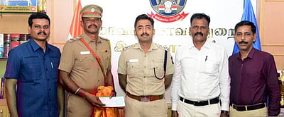 முதல்வரின் அண்ணா பதக்கம் பெற்றவா்கள் எஸ்.பி. வாழ்த்து