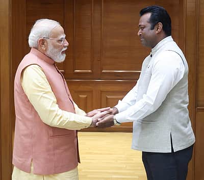 பாஜகவில் இணைந்த லியாண்டா் பயஸ் பிரதமர் மோடியுடன் சந்திப்பு!