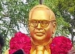 ஊத்தங்கரை அருகே அம்பேத்கா் சிலை அவமதிப்பு