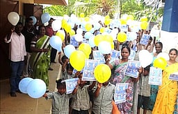 நூறு சதவீத வாக்குப்பதிவை வலியுறுத்தி விழிப்புணா்வு