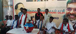 தேனியில் விசிக வேட்பாளா் அறிமுகக் கூட்டம்